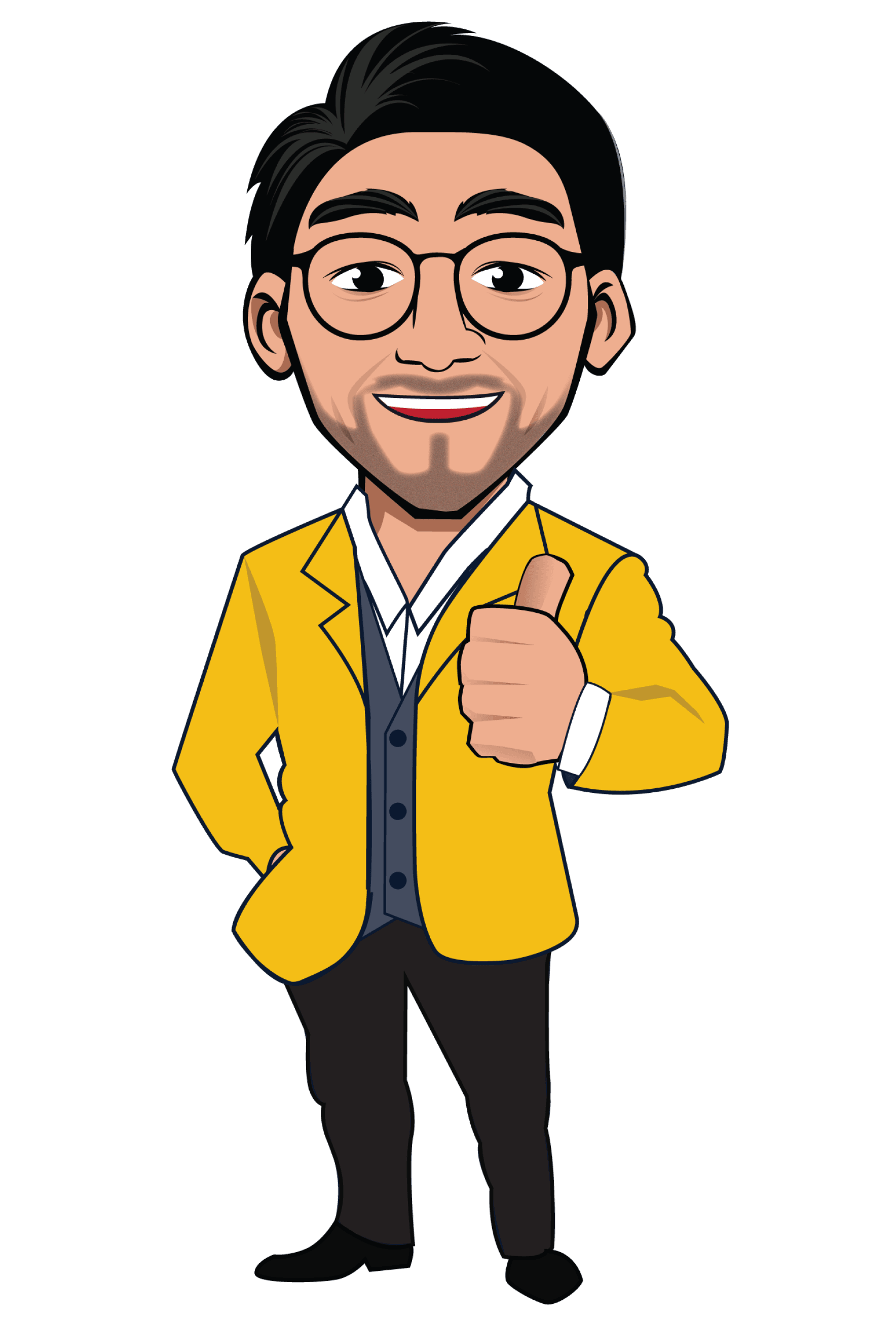 Dhawal Shah caricature illustration