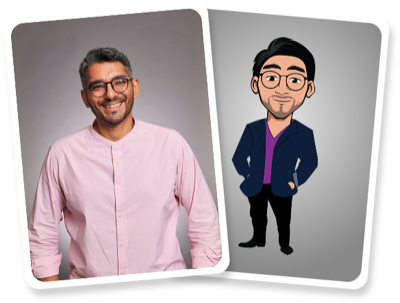 Dhawal Shah photo and caricature