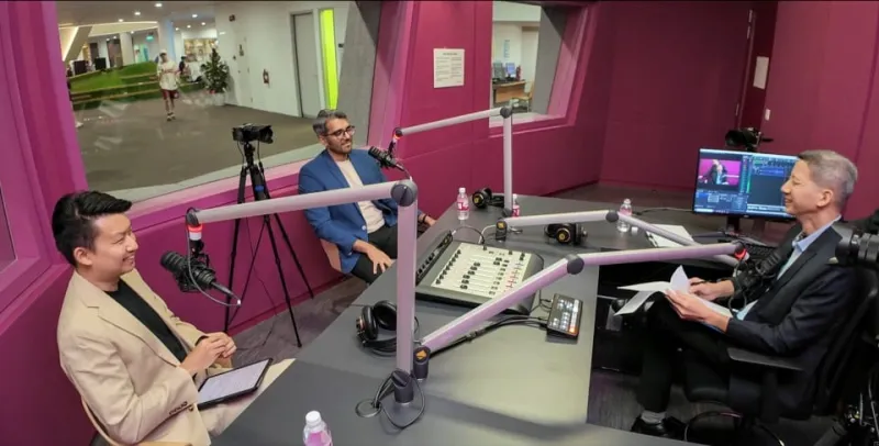 Moderator with Dhawal Shah and Ming Feng - speakers on Data Analytics