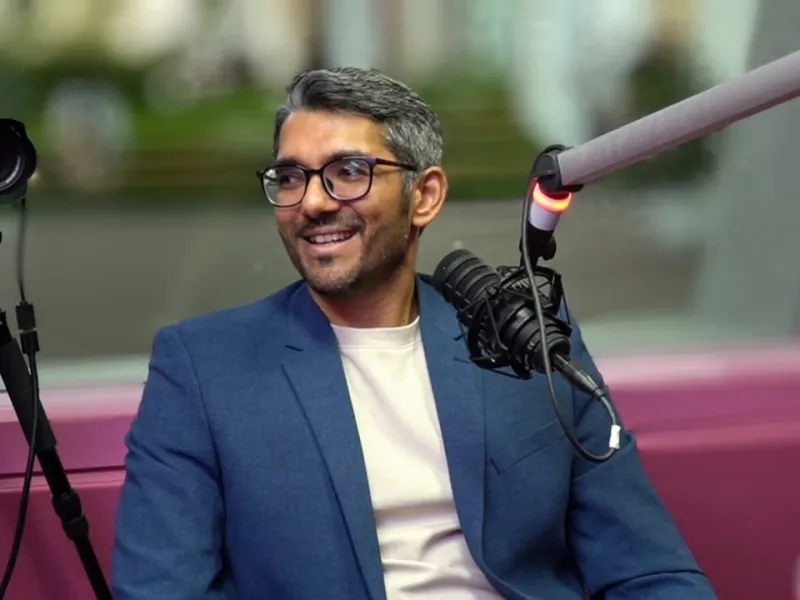 Dhawal Shah answering a question during the PSB Academy podcast