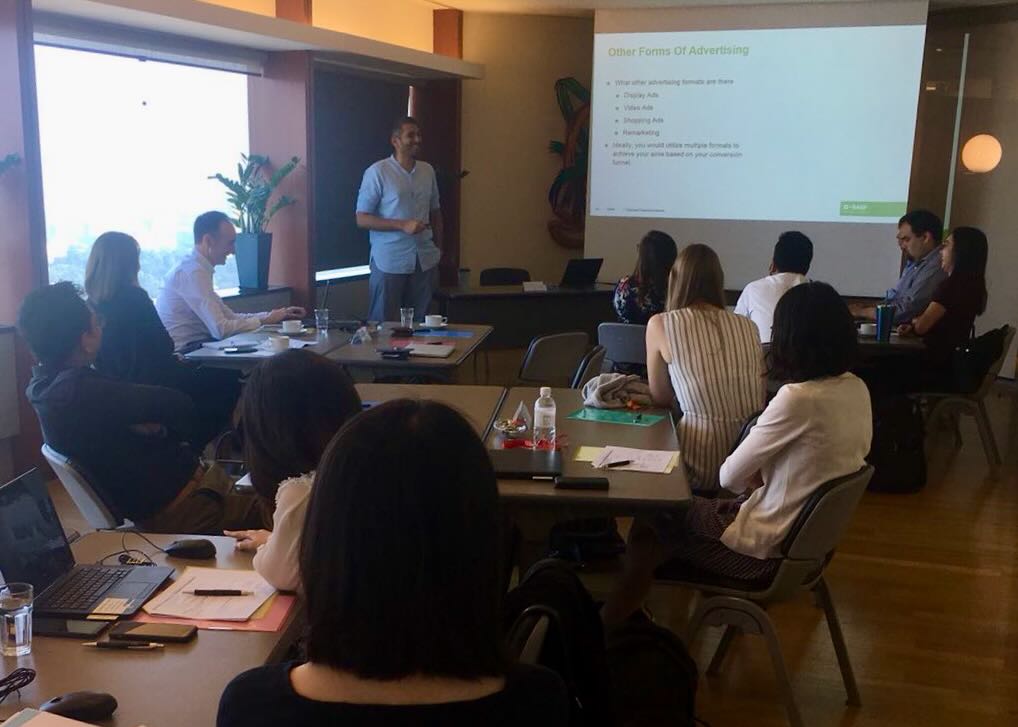 Corporate global marketing team training