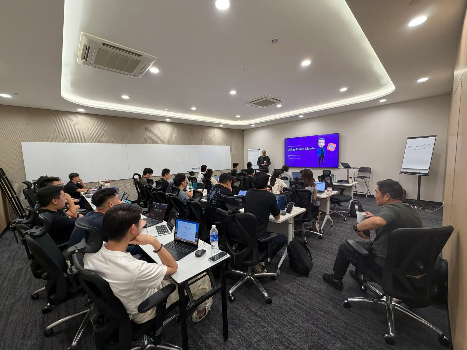 Dhawal Shah delivering in-house AI in Marketing training using Claude to a corporate team